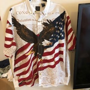 Cotton trader sport men’s patriotic  shirt xl